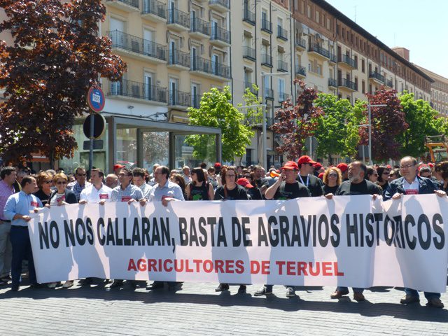 El Partido Aragonés se manifiesta por la igualdad de los agricultores y ganaderos de Teruel