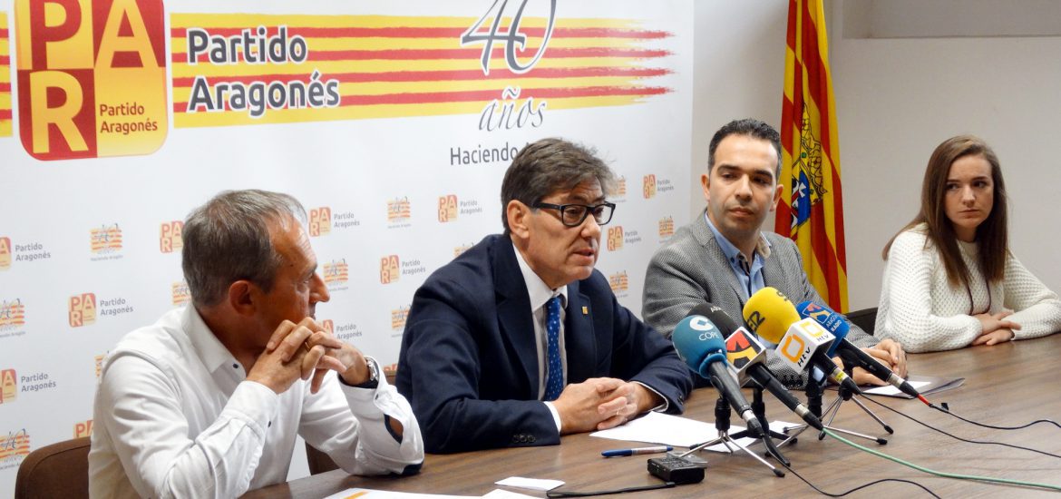 Arturo Aliaga apela a la trayectoria y garantía de servicio a Aragón, estabilidad y progreso que aporta el Partido Aragonés