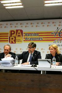 Aliaga pide a la DGA que se emplee «a fondo» para garantizar los derechos de Aragón en materia hidráulica, y a Madrid que cumpla el pacto