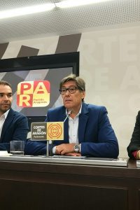 Aliaga: «El Gobierno de Aragón no tiene excusa. Los 10 millones de Amancio Ortega que llegan como el gordo de la lotería, debe usarlos para llevar aceleradores lineales a Huesca y Teruel»