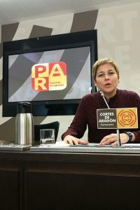 Berta Zapater (PAR) interpelará en las cortes  al Gobierno de Aragón sobre el sistema sanitario en el medio rural