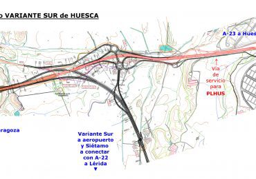 PAR-Huesca pide a ayuntamiento y DGA que analicen si la conexión prevista en la Variante Sur responde a las necesidades y expectativas de PLHUS