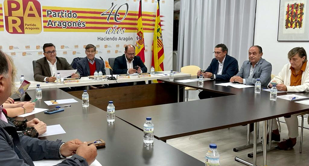 La Comisión ejecutiva del Partido Aragonés refrenda la acción del PAR en el gobierno para unos presupuestos de impulso y la rebaja de impuestos