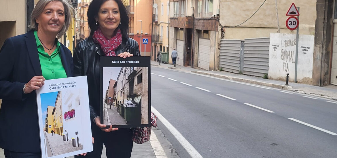 Eva Fortea propone un plan integral de rehabilitación para la calle San Francisco de Teruel